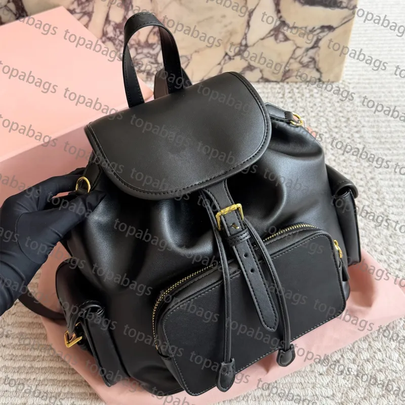 black leather backpack womens luxury bag 1 main zipper compartment with 1 interior zipper pocket and 1 interior slot pockets Stylish Black Quilted Leather Small