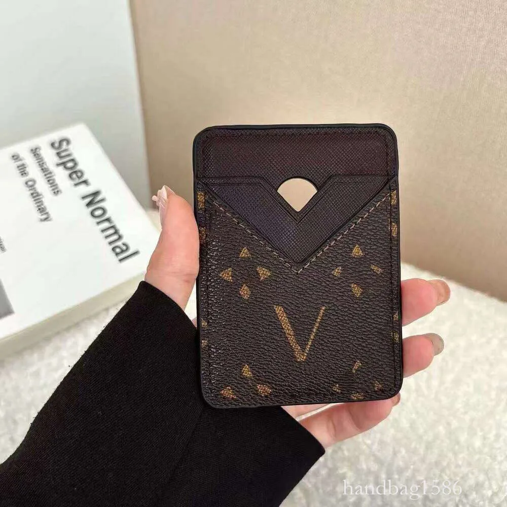 Luxury Leather Yesiiw Card Holder With Metal Flower From