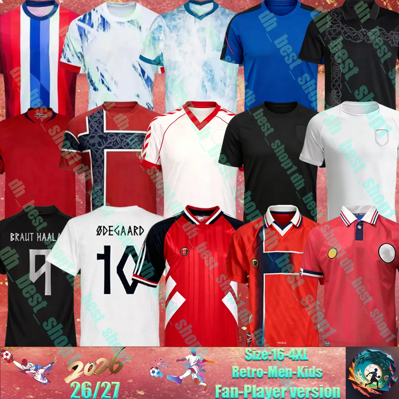 2026/2023 Norway HAALAND World Cup Retro Morocco... From Dh_best_shop1 ...