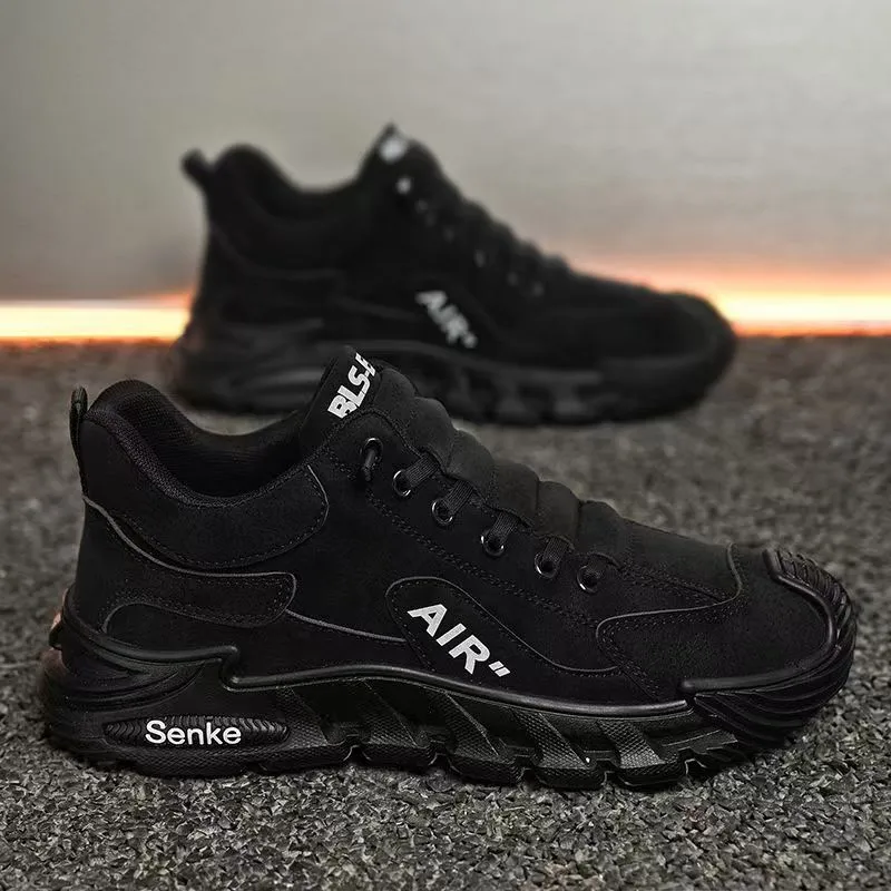 Casual Running Sneaker Designer Spring New Men's Breathable Trendy Versatile Simple Sneakers Slip On Solid Color Work_voghion.com