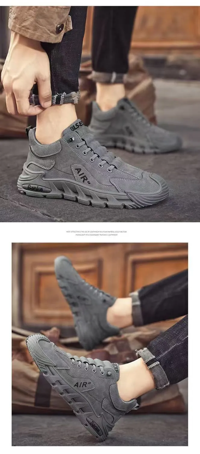Men's Casual Running Sneakers Breathable Trendy Versatile Slip On_voghion.com