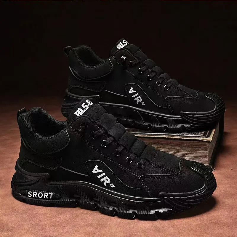 Casual Running Sneaker Designer Spring New Men's Breathable Trendy Versatile Simple Sneakers Slip On Solid Color Work_voghion.com