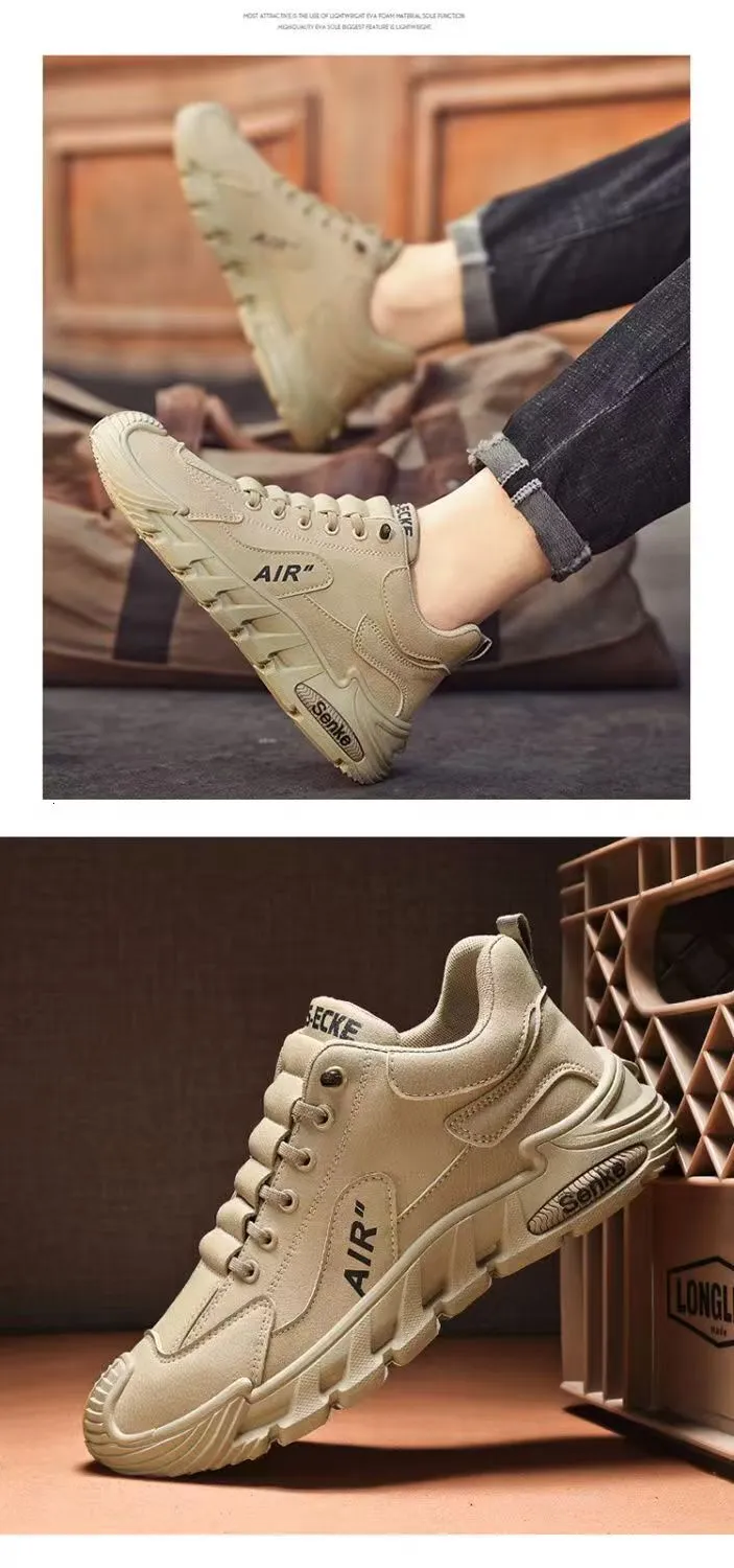 Men's Casual Running Sneakers Breathable Trendy Versatile Slip On_voghion.com