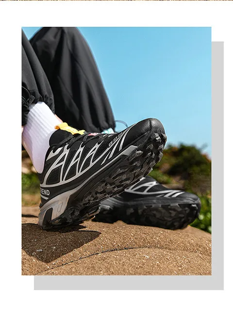 Fitness Wanderschuhe Für Damen Und Herren Weißes Mesh Design_voghion.com