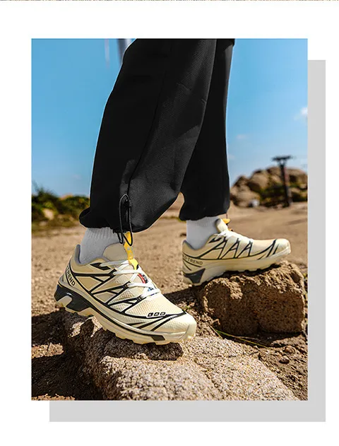 Fitness Wanderschuhe Für Damen Und Herren Weißes Mesh Design_voghion.com