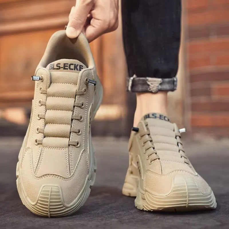 Casual Running Sneaker Designer Spring New Men's Breathable Trendy Versatile Simple Sneakers Slip On Solid Color Work_voghion.com