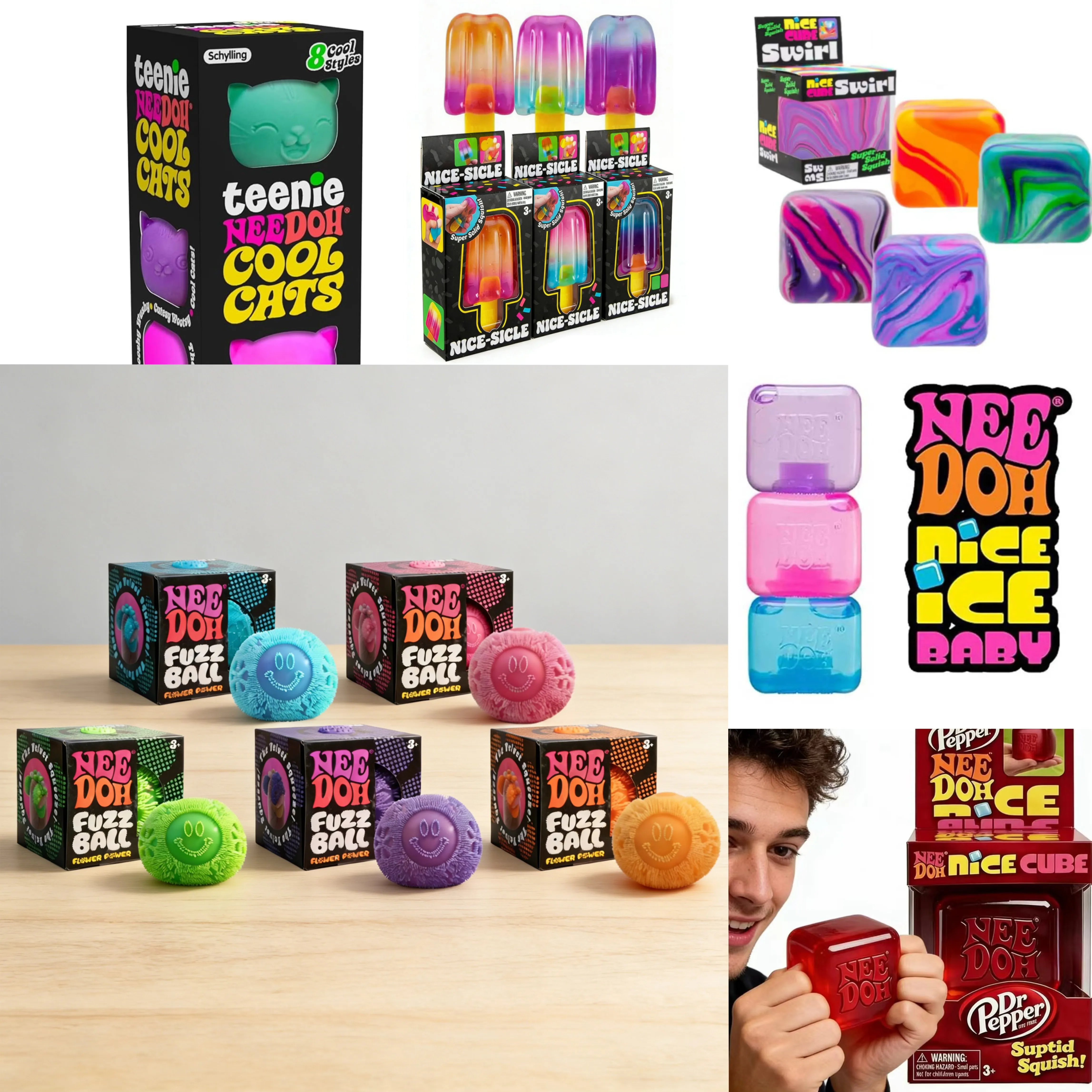 Schylling Needoh Nice Cube Fuzz Ball... From 2,99 € | DHgate
