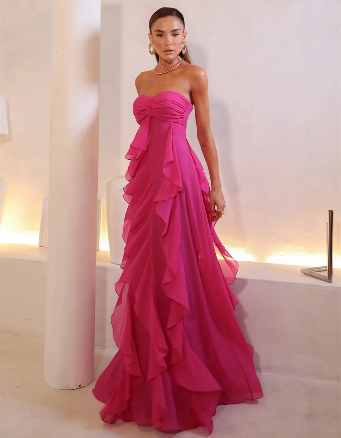 formal boutique dresses Ella Teal Off Shoulder Maxi Dress extension range main image 1