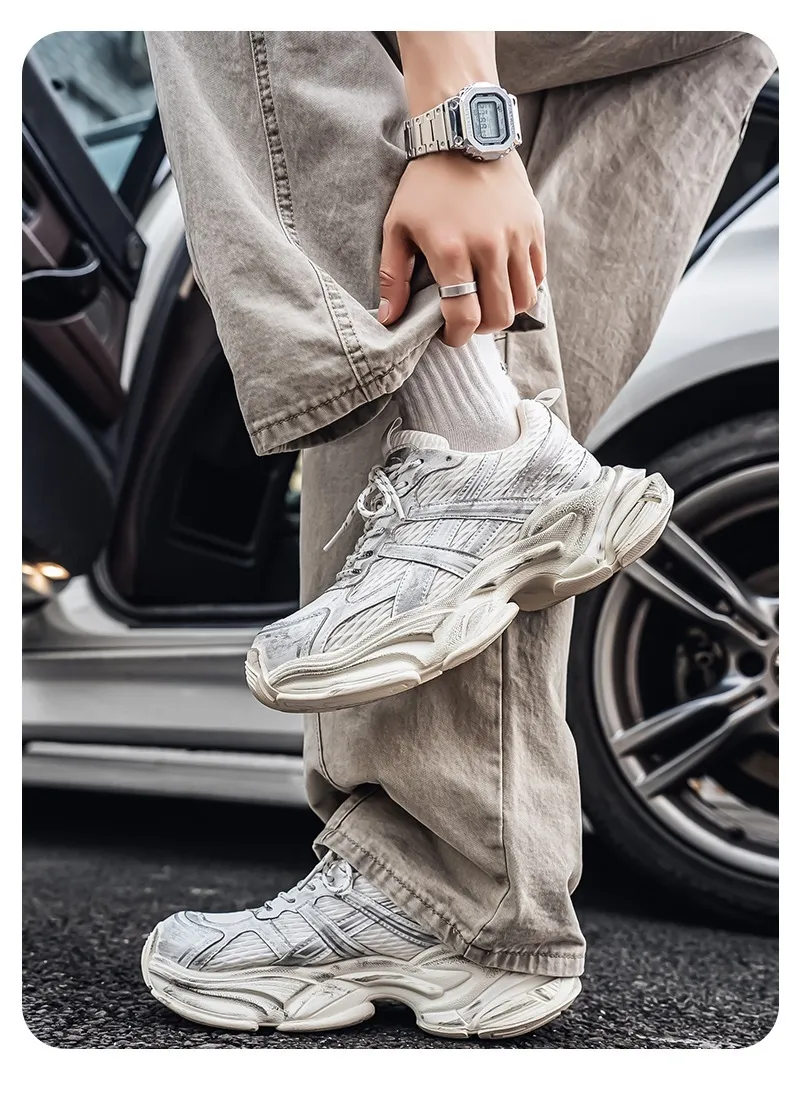Scarpe chunky dad uomo nere e argento sneakers per fitness_voghion.com