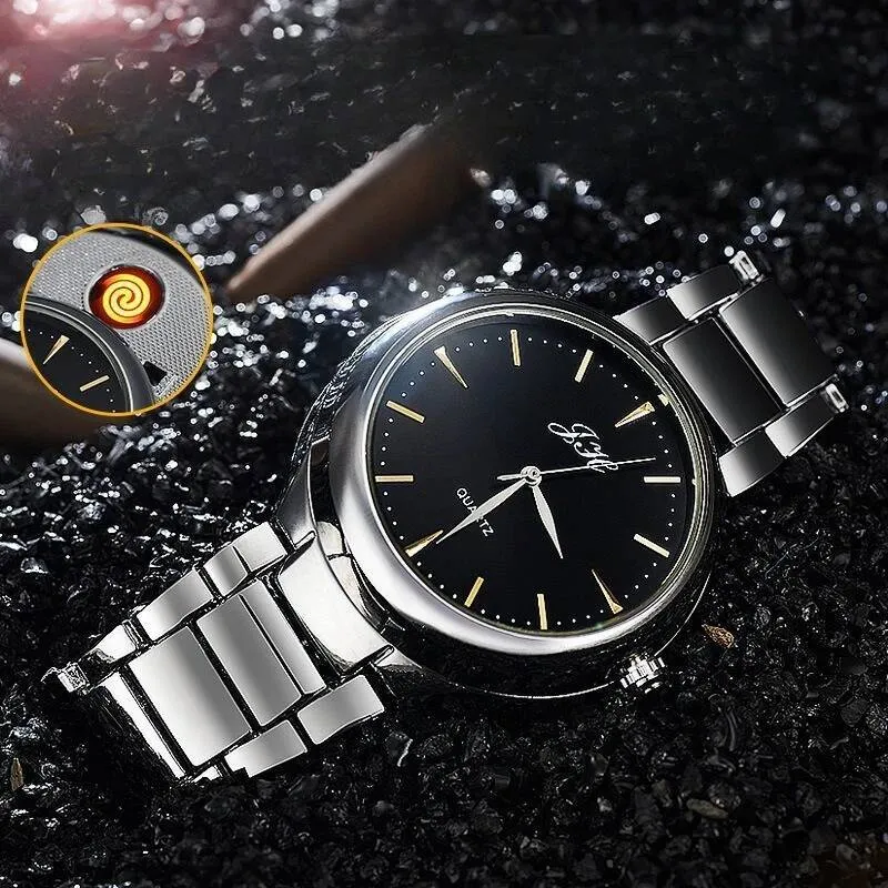 watch cigarette lighter A stylish casual wrist watch as well as a fully functional gas lighter integrated right into it WEAR EVERYDAY LIKE A NORMAL WATCH New Creative Multifunctional Watch Cigarette