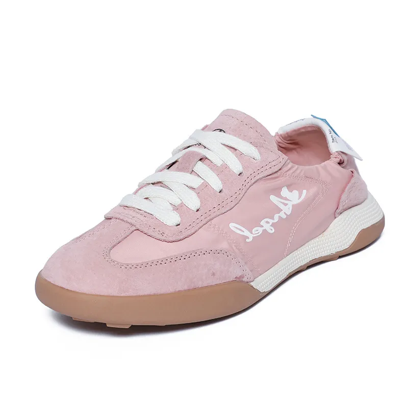 Luxury Premium 2026 Women's Genuine Leather Breathable German Trainer Sneakers Retro Agam Casual Shoes Ballet Style Flat_voghion.com