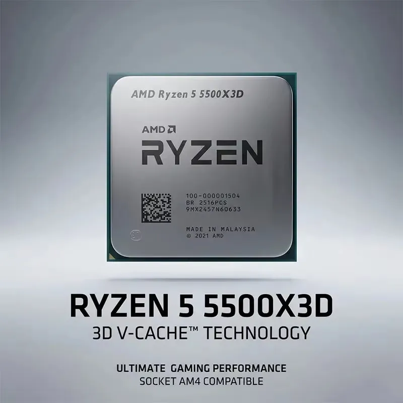 AMD Ryzen 5 5500X3D 6 magos