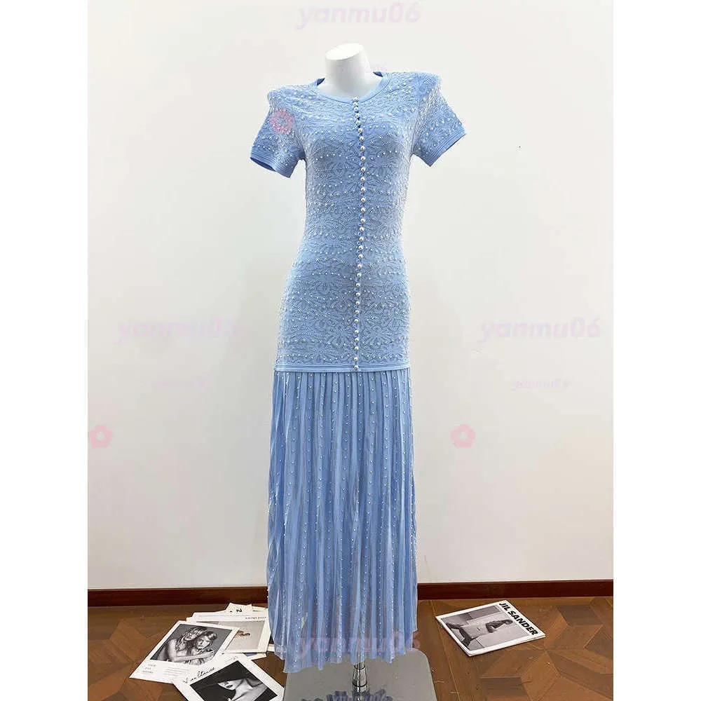 strapless dress for beach wedding guest Miami Bandeau Mini Size:2 US women's numeric Woven-Dresses vacation styling Pregnancy Dress Blue Dress