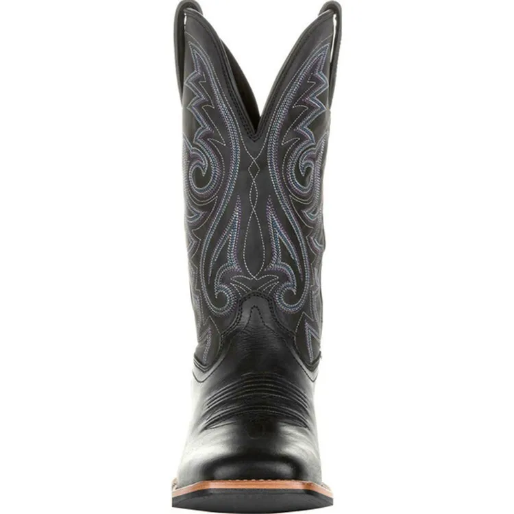 Men's Comfortable Western Cowboy Boots With Embroidery Design_voghion.com