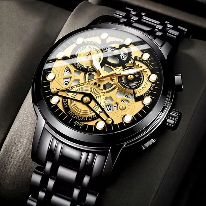 Gold 41mm Mens Designer Watch Quartz Movement,... From  display picture 1