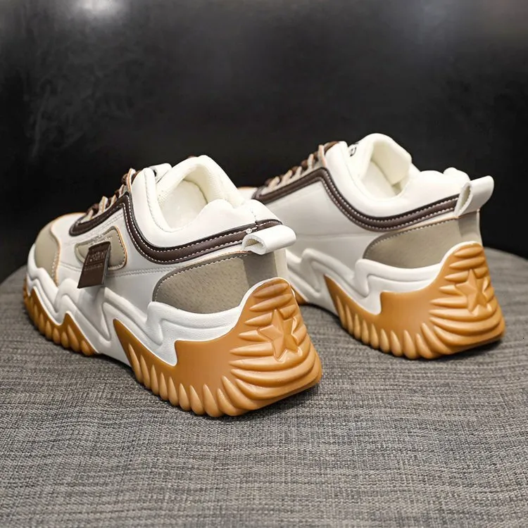 Versatile Thick Soled Dad Shoe For Women Summer New Fashion Lace Up Platform Sneakers Student Casual Sports Shoes Daily_vogvips.com