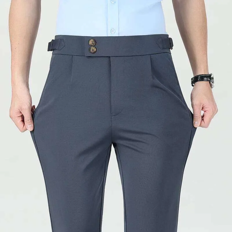 Mens Business Casual Elastic Stretch Dress Pants For... From Dh912732018, Rs.2,294.73
