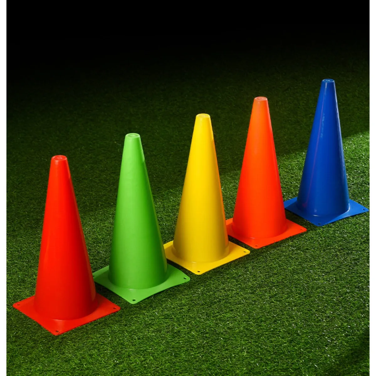 Colorful Stackable Marker Cones Durable Plastic Agility Training Cones for Sports Drills