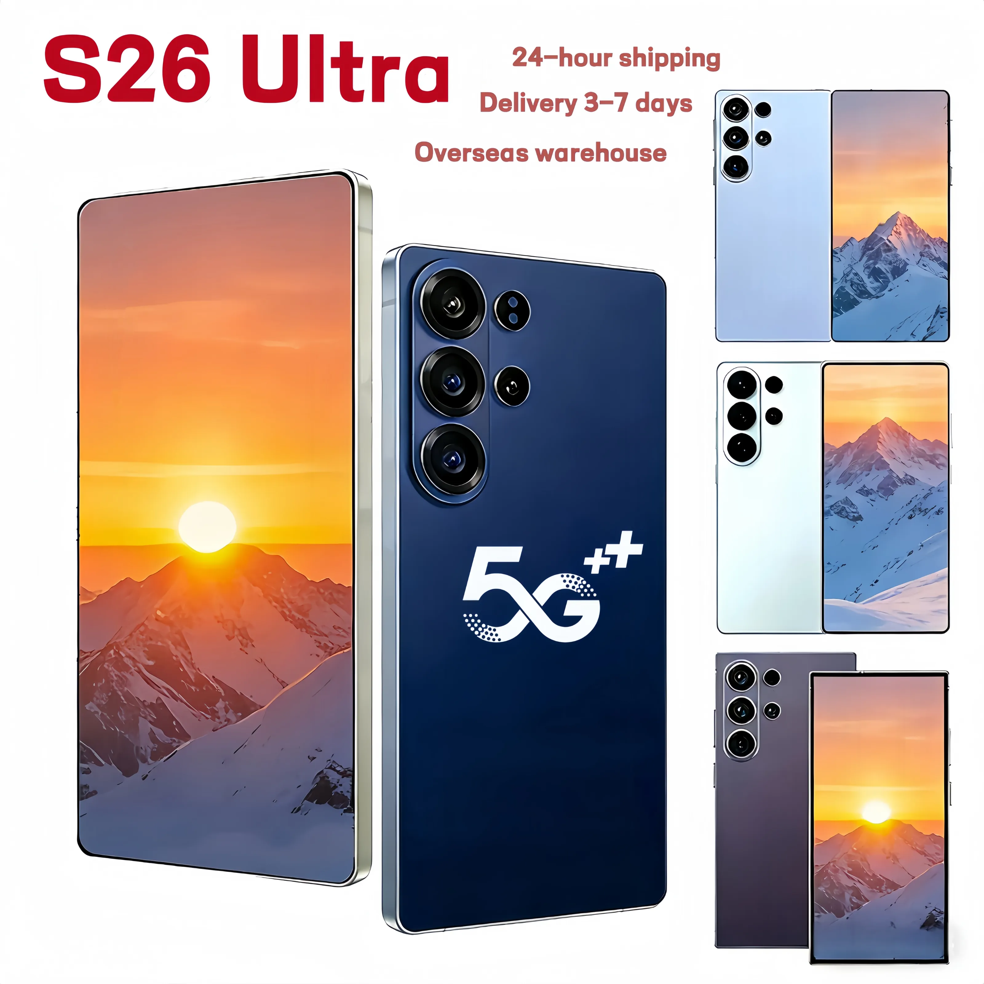 40% OFF S26 Ultra 5G Smartphone – Unlock 16GB+1TB, Dual SIM, USB‑C, HD Camera – $122.08 Deal