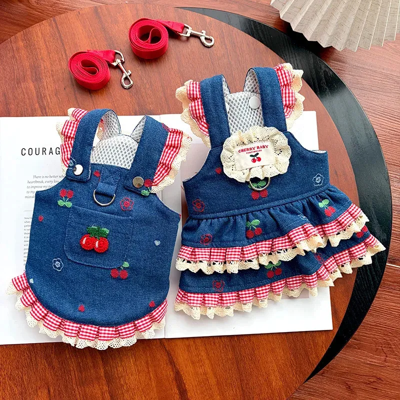 denim dog dress Tie Dye Denim Dog Dress