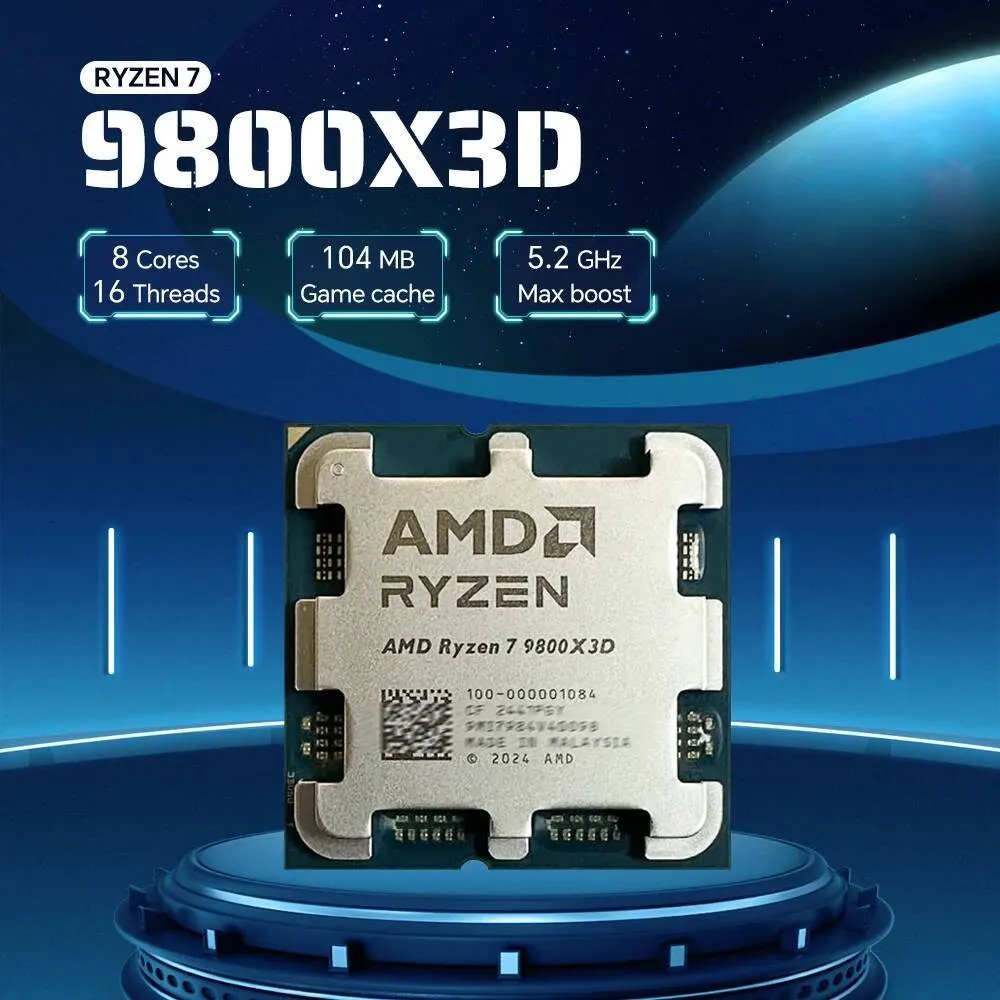 AMD Ryzen 7 9800X3D 8コア 16スレッド 47GHz R7 9800X3D DDR5を
