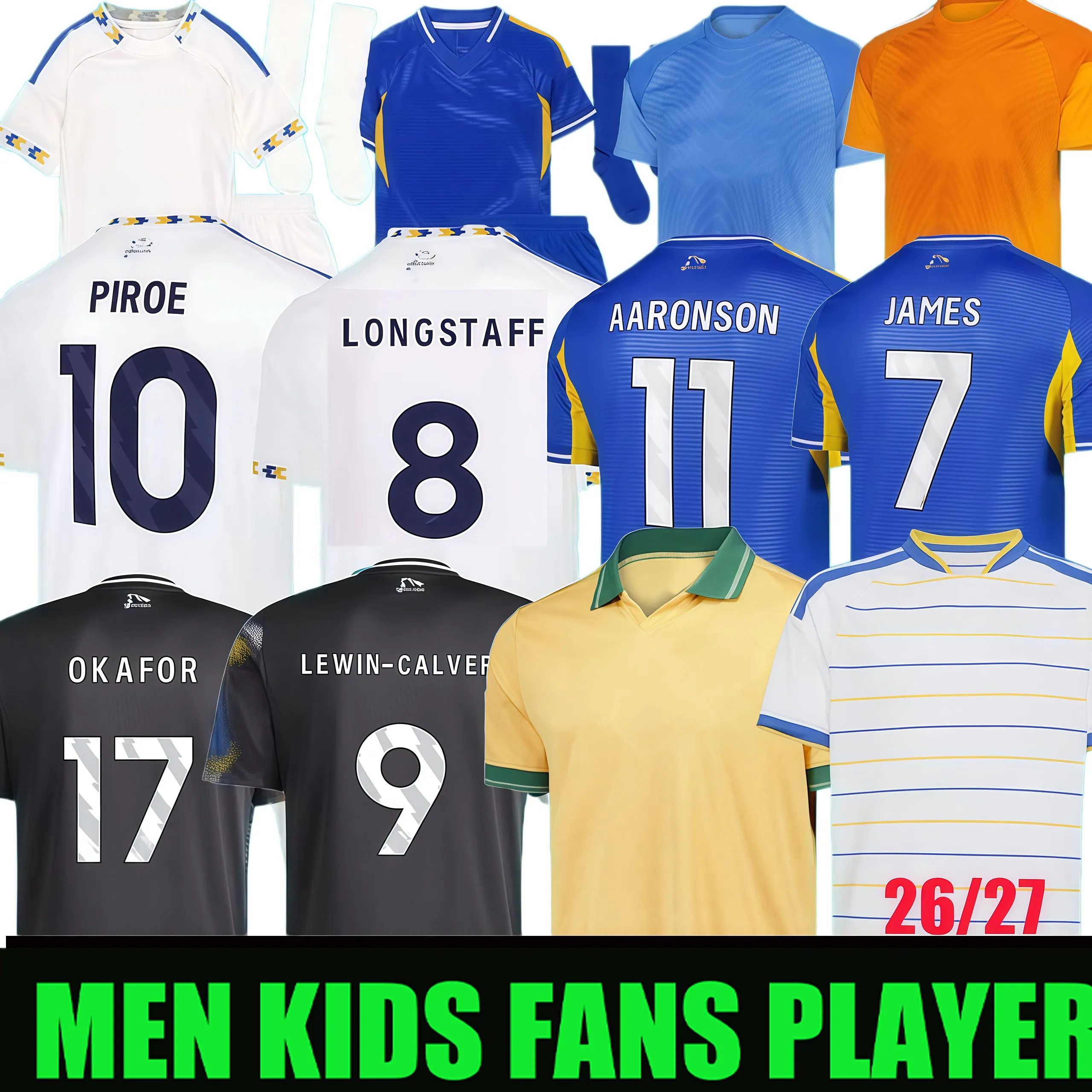 Leeds Soccer Jerseys 2026 2027 Home & Away Football... From Maomaojin ...
