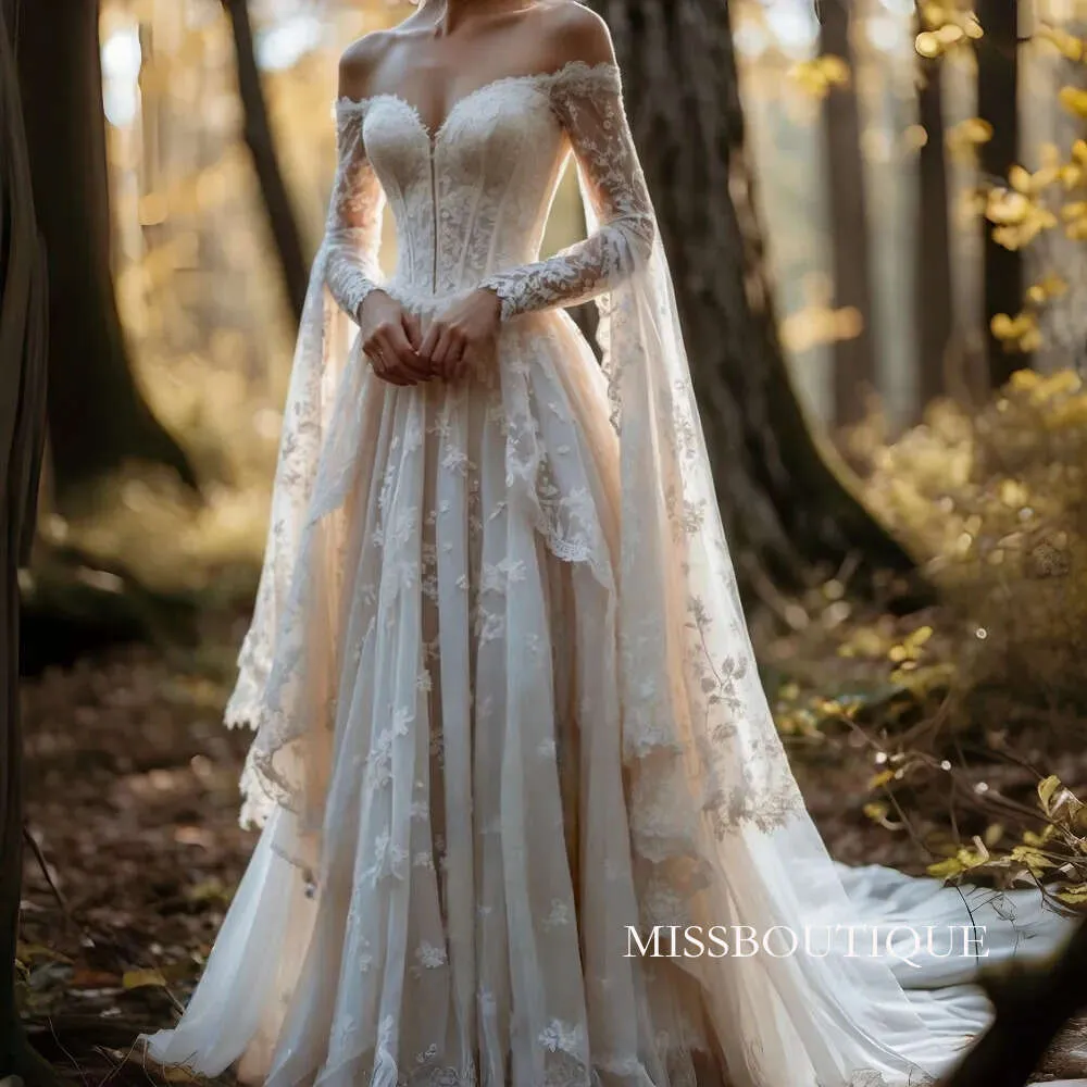 wedding dresses renaissance Gown & Veil M / White 29% Viscose We Heard You've Been Loving