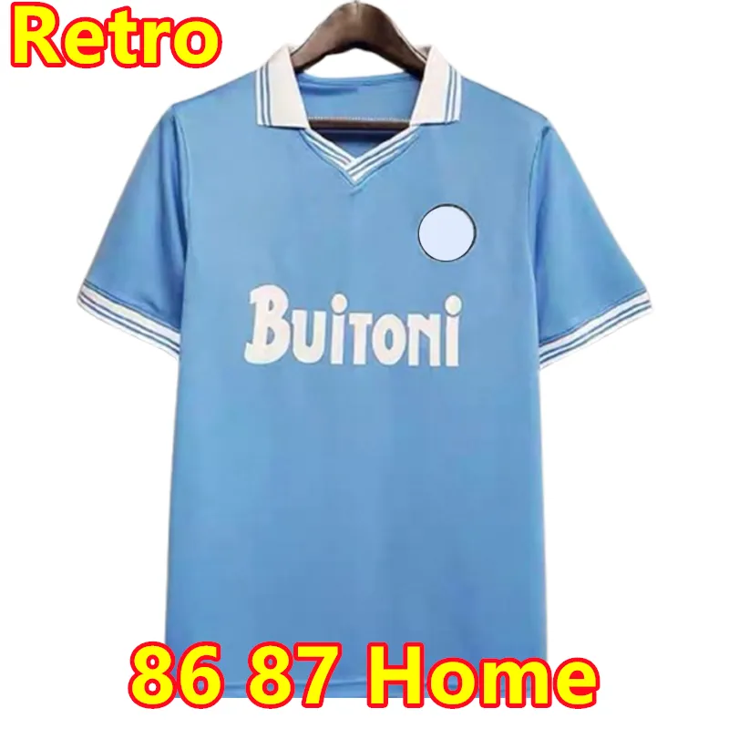 1987 1988 ナポリレトロサッカーユニフォーム 87 88 89 90 91 93 97 98