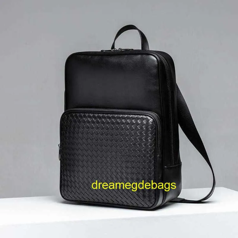 black leather computer backpack mens Full Grain Men's Business 14 inch Laptop Backpack Leather Work Backpack School Backpack all of which are hand bonded to make your backpack more comfortable Piel Leather Vertical Computer Backpack