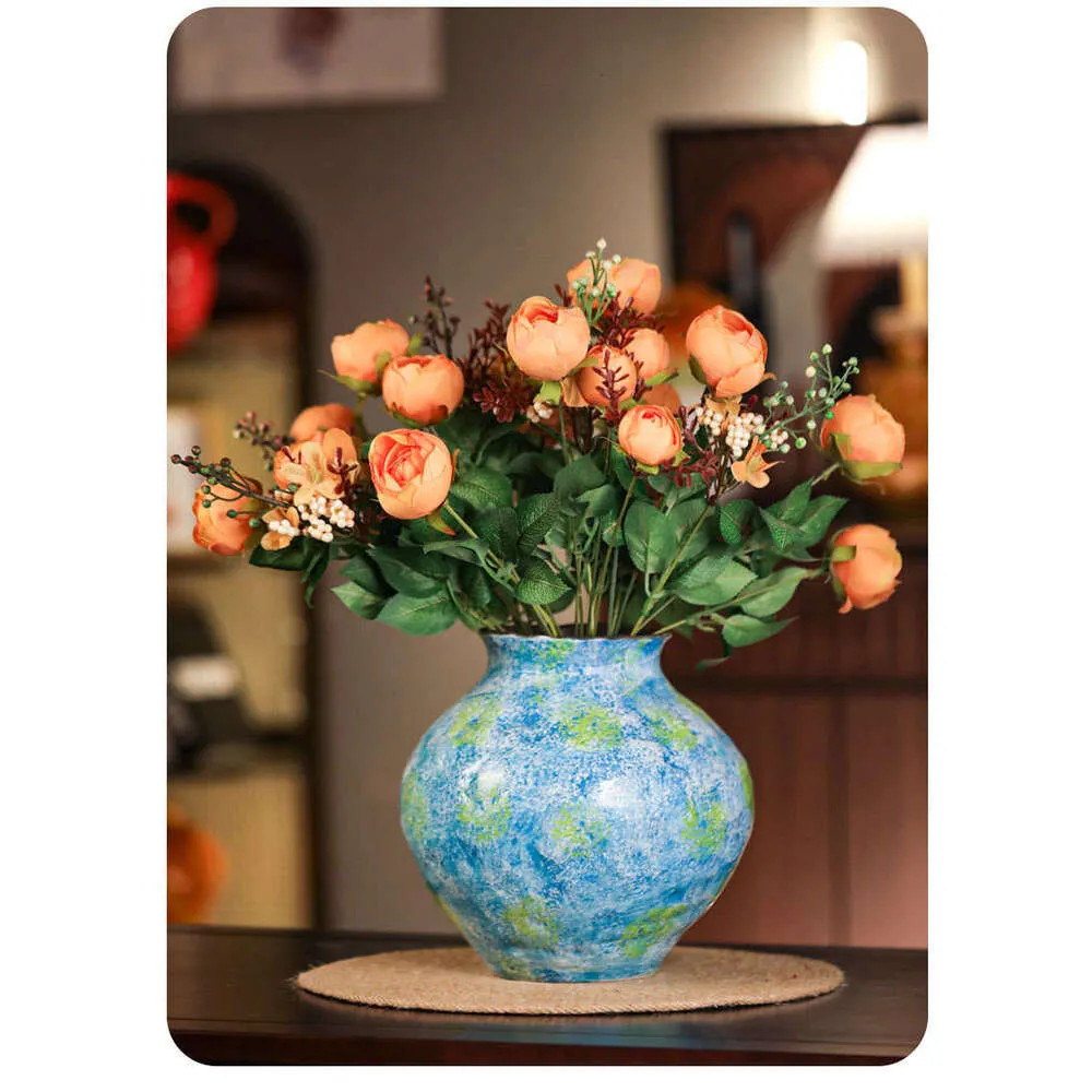 2026 Jingdezhen Ceramic Flower Ornament Chinese Zen From