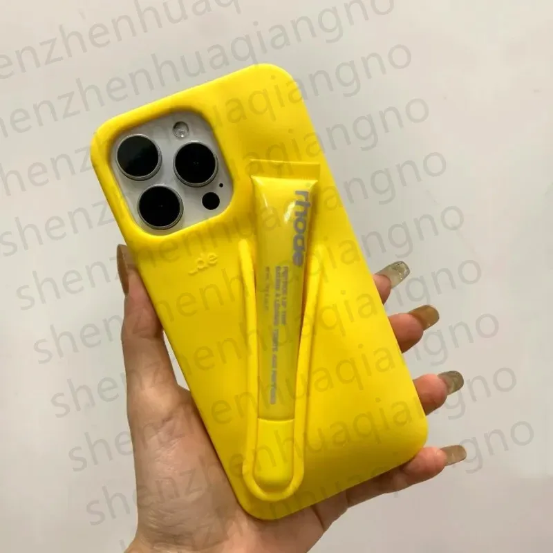 Étui de téléphone RH 17 Pro Max, étui portable, rouge à lèvres brillant design, baume à lèvres, maquillage 3D pour iPhone 16 Pro Max, 15, 14, 13, 12 et 11_voghion.com