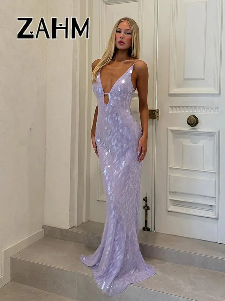 hollow out backless dress Sexy Sequined Women's V-Neck Slip Dress, Long Spring Summer Holiday for Women Material Composition Color:Blush Floral Print Zoë Kravitz Bared Her SATIN-WEDDING-DRESS