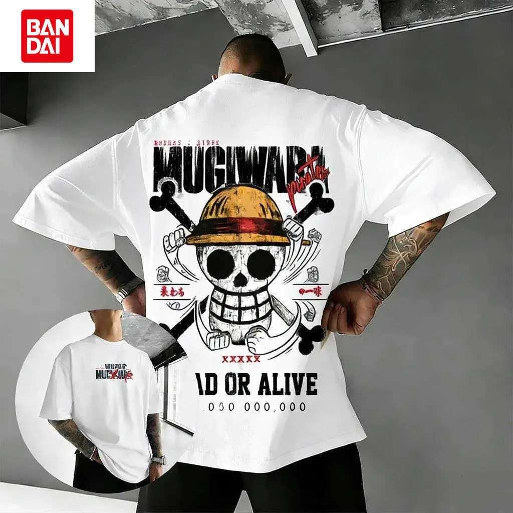 ワンピースモンキー D ルフィコットン Tシャツヒップホップストリート