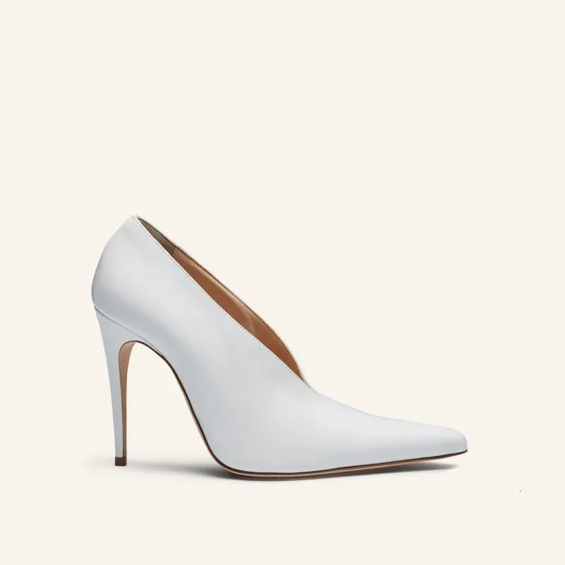 Women's Zebra Print Calf Hair Pointed Toe Stiletto Heels V Cut Pumps Daily Outfit_voghion.com