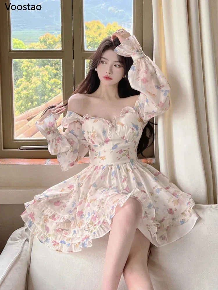 korean floral chiffon dress Summer Sweet V Neck Dress, Elegant... From Mu02, Rs.3,695.36 Elegant floral Size:4y below_3000_cod Black Mesh Swiss Dot Keyhole neckline with dual
