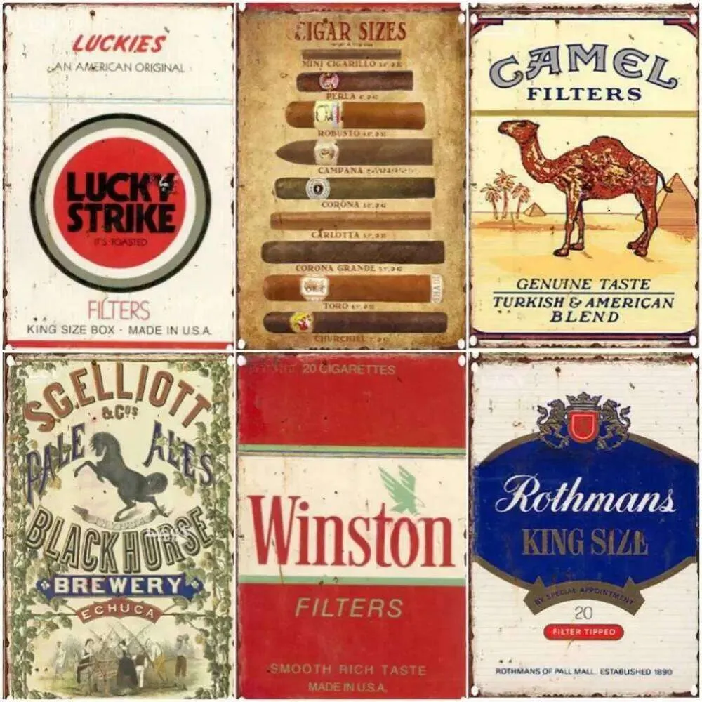 tin tobacco signs Star Sign A741 Vintage Tobacco Antique Tin Signs
