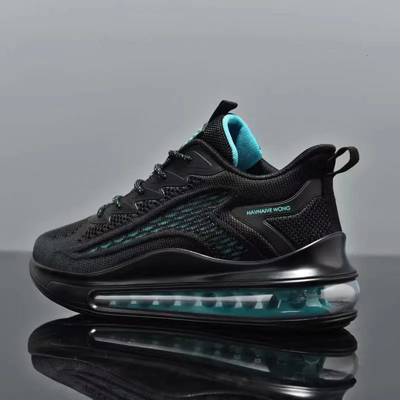 Chaussures de course pour hommes avec coussin d'air intégral sur la paume, baskets respirantes en mesh_voghion.com