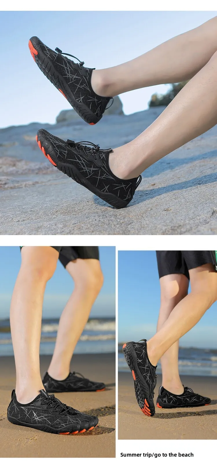 Chaussures aquatiques séchage rapide pour natation et surf plage_voghion.com