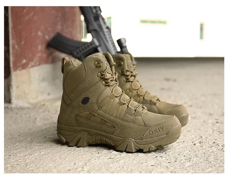 Bottes de combat tactiques pour homme chaussures de randonnée_voghion.com