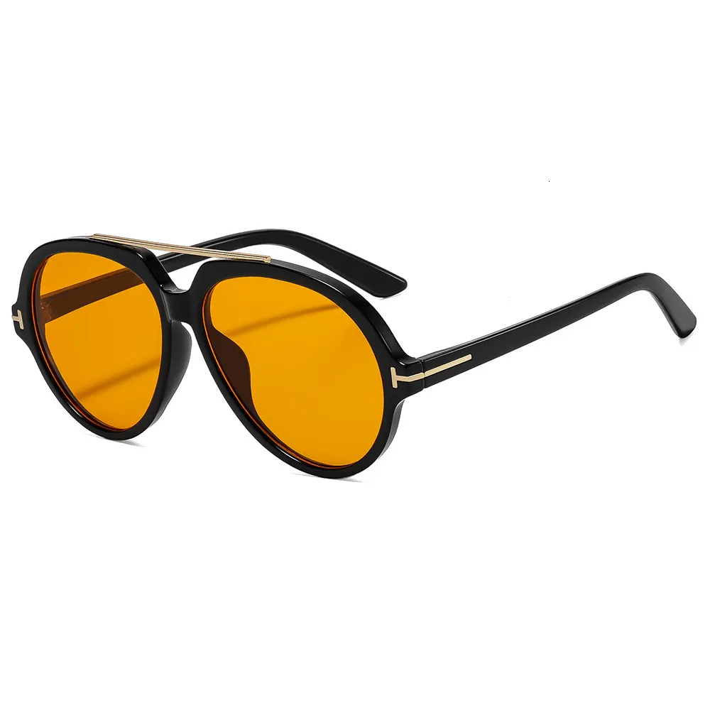 Double Beam Sunglasses Unisex Oversized Round Pilot... From  display picture 2