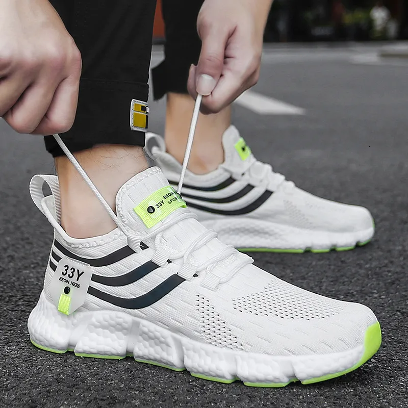 Atmungsaktive Laufschuhe aus Mesh für Damen und Herren, leichte Strick-Sportschuhe_voghion.com