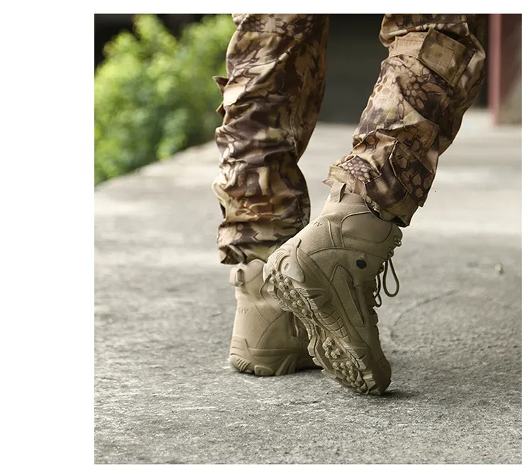 Bottes de combat tactiques pour homme chaussures de randonnée_voghion.com