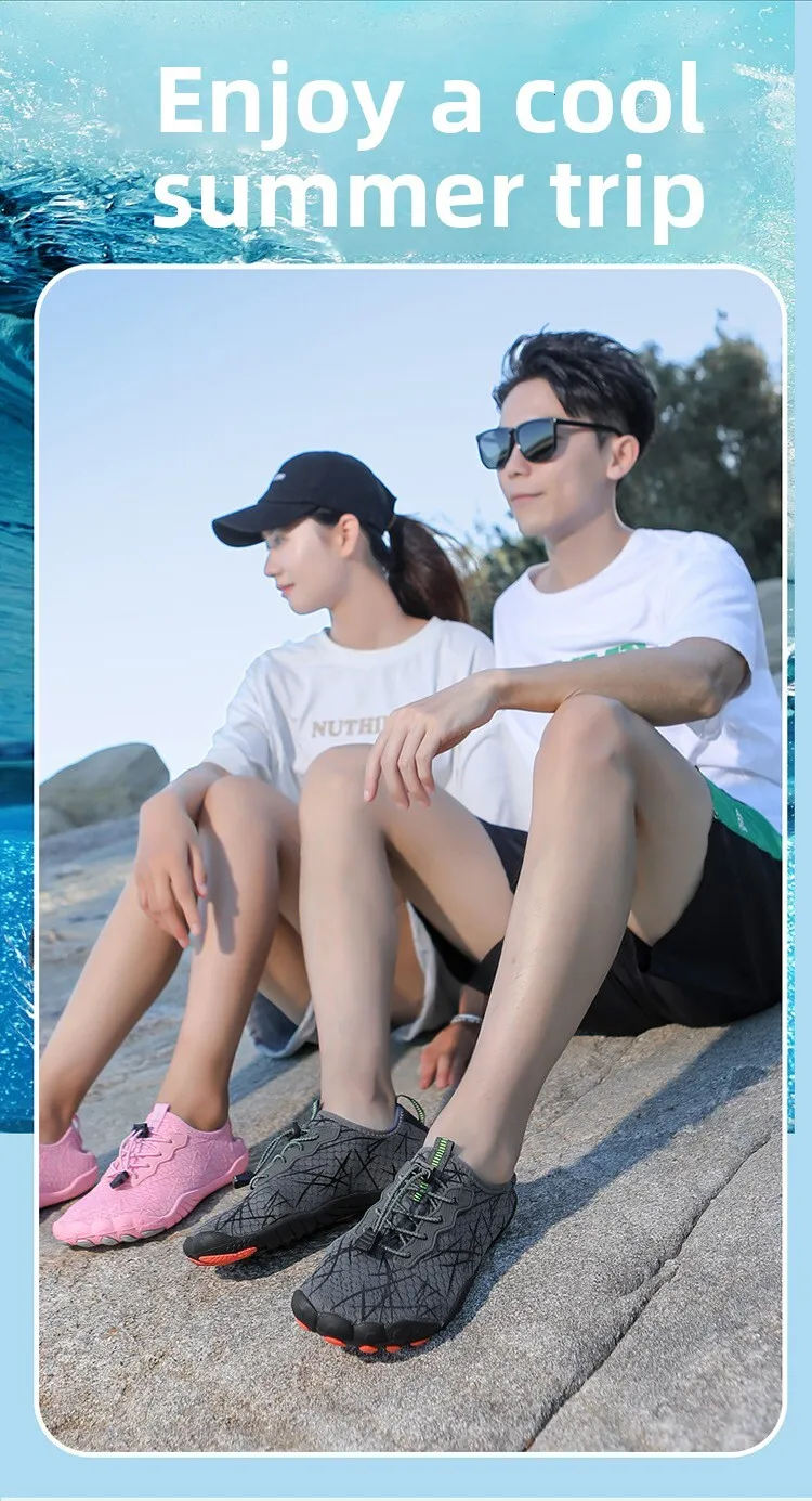 Chaussures aquatiques séchage rapide pour natation et surf plage_voghion.com