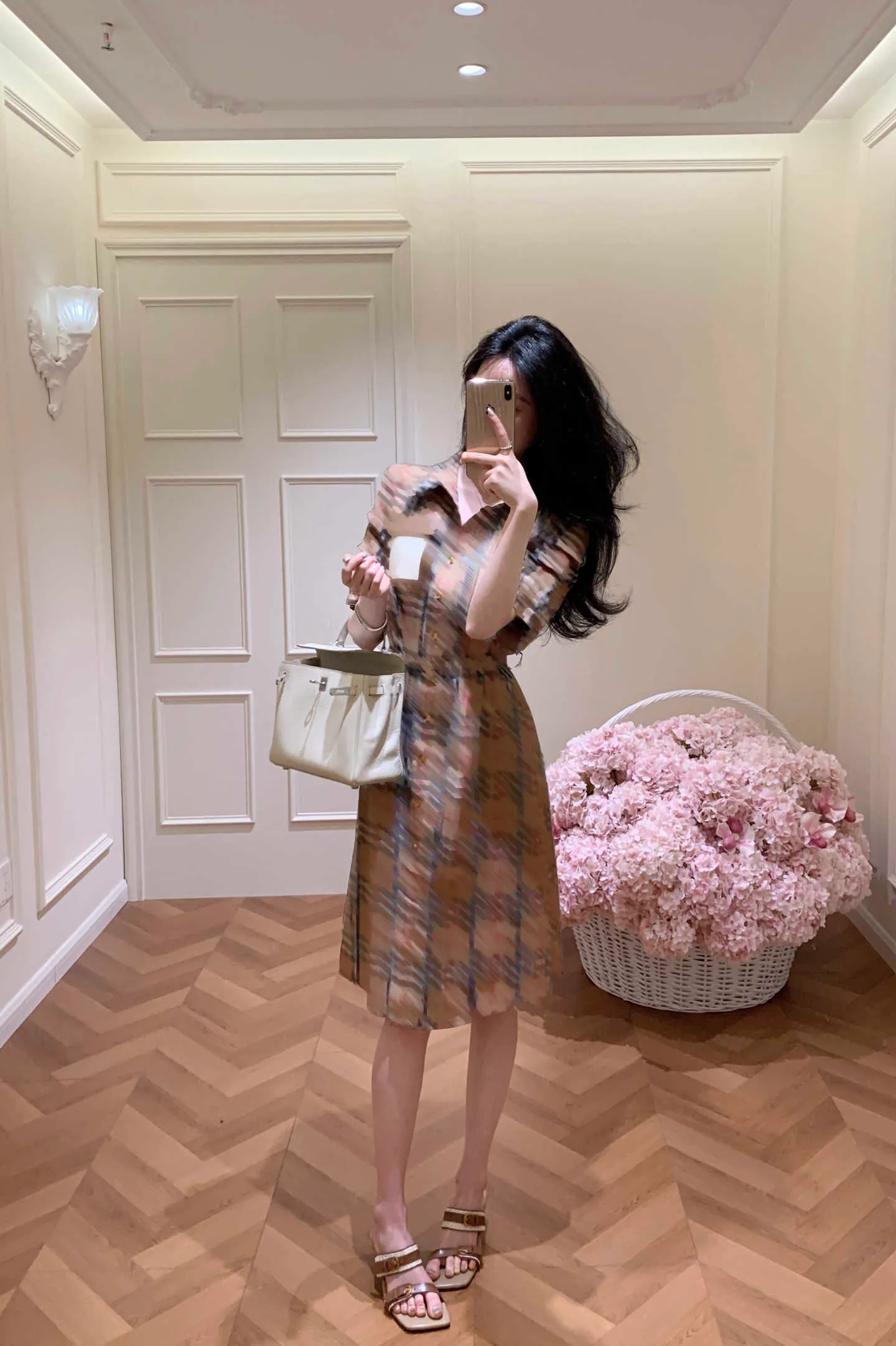 designer dresses womens Designer Checkered Print Short Sleeve Plaid Dress For... From Ly614,  Rs.4,297.25 In Bulk
