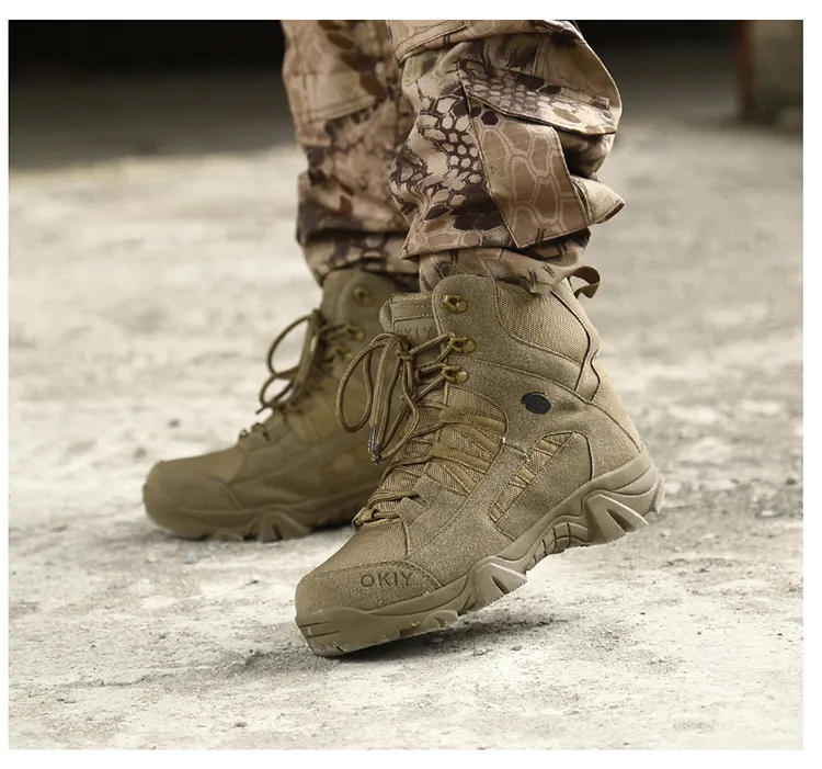 Bottes de combat tactiques pour homme chaussures de randonnée_voghion.com