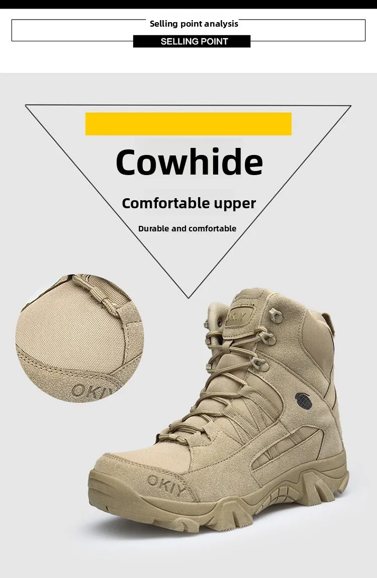 Bottes de combat tactiques pour homme chaussures de randonnée_voghion.com
