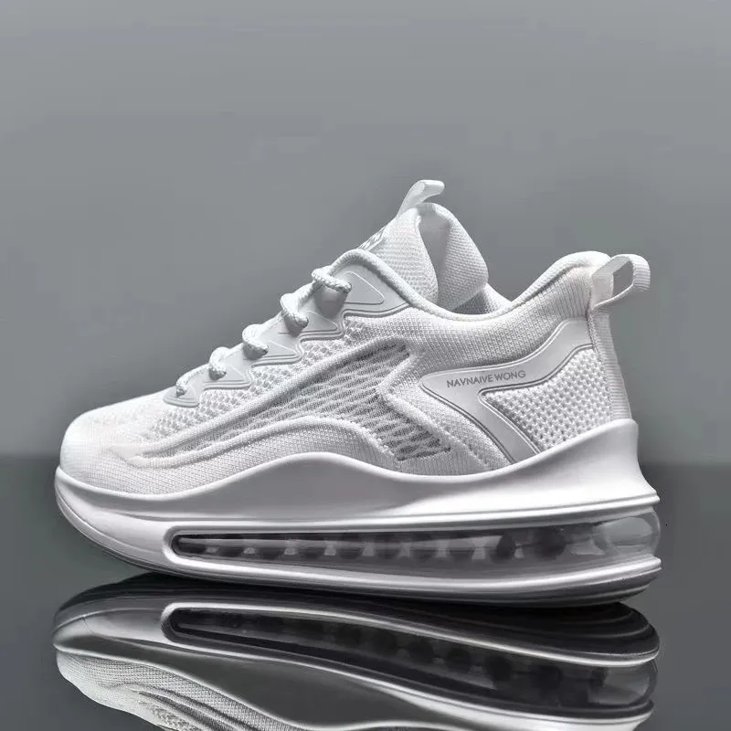Chaussures de course pour hommes avec coussin d'air intégral sur la paume, baskets respirantes en mesh_voghion.com