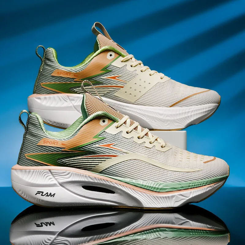 Men And Womens Breathable Mesh Running Shoes Lightweight Athletic Sneakers_voghion.com