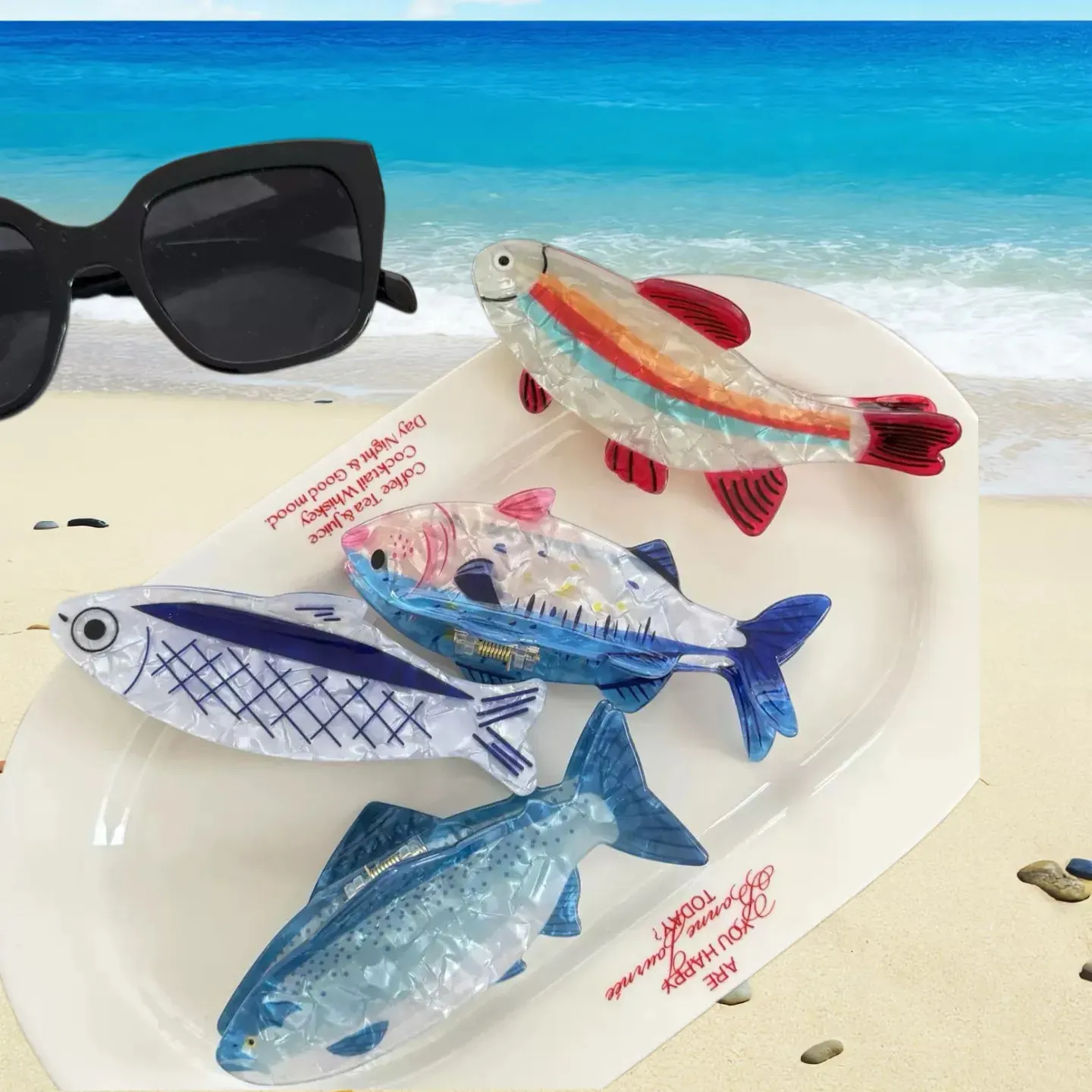 fish hair accessories Claw All Seasons 1pc Cute Ocean Fish Shaped