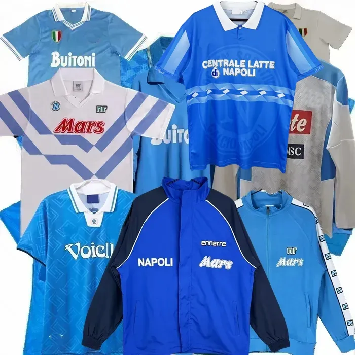 クラシックサッカージャージ：ナポリからのプレミアムスローバック